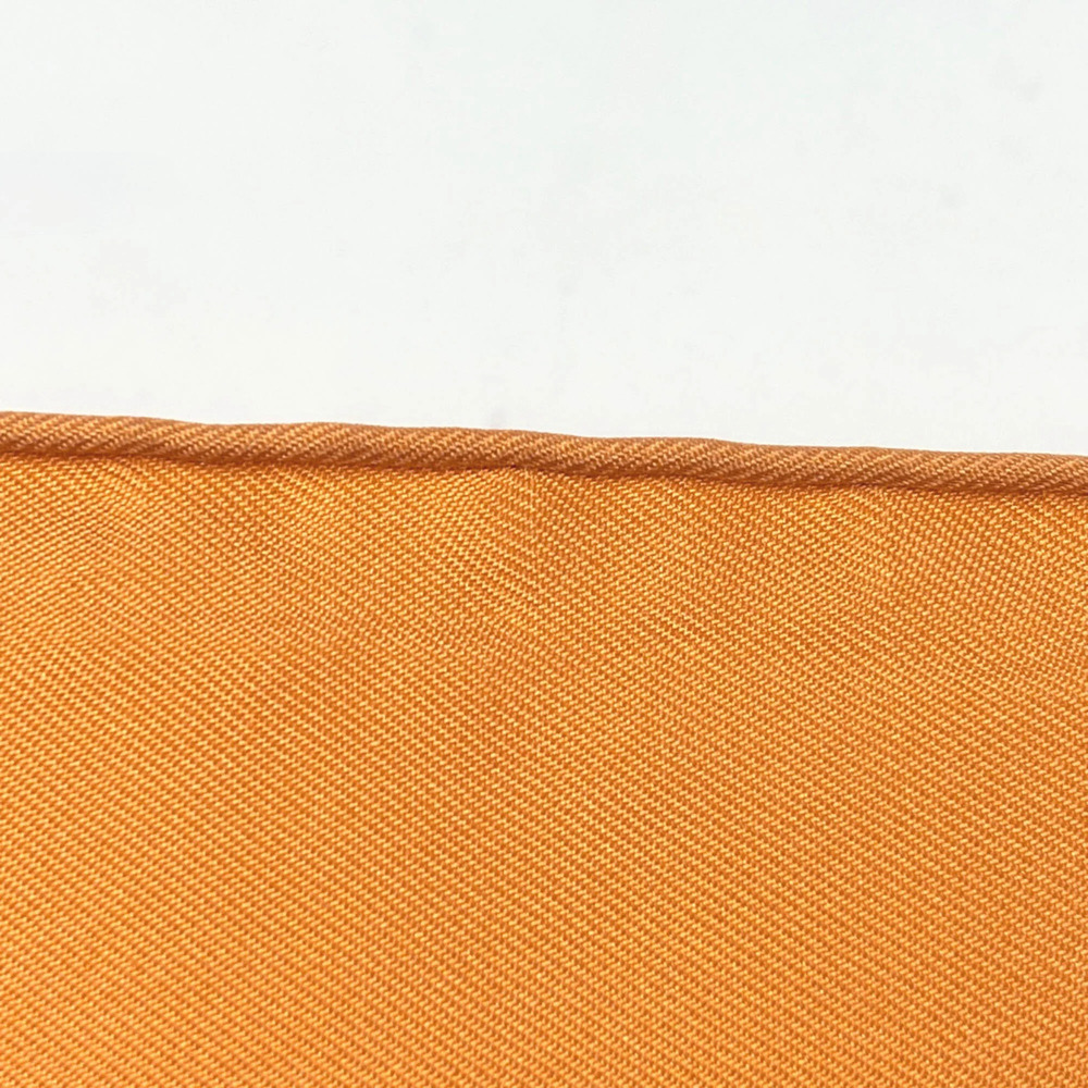 HERMES Authentic Orange Silk Scarf - Picture 3 of 4